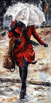 99px.ru аватар Картина девушки под зонтиком, by Emerico Toth