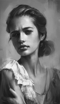 Аватар вконтакте Рисованный портрет девушки, by AaronGriffinArt