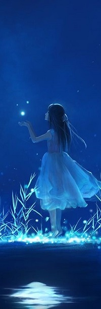 99px.ru аватар Девушка стоит на цыпочках и держит руку перед падающей звездой