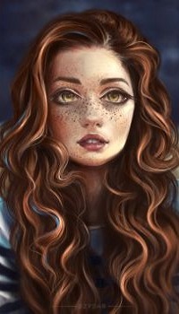 Аватар вконтакте Девушка с веснушками на лице, by Dzydar