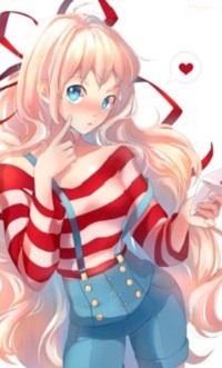 Аватар вконтакте Девушка держит пальчик на щеке, by Marmaladica