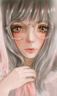 Аватар вконтакте Девушка с длинными волосами в очках, by ririss