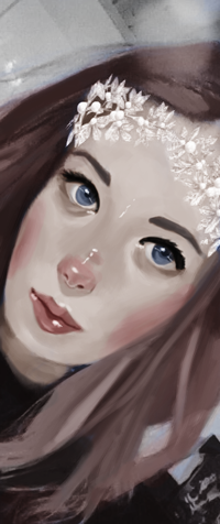 Аватар вконтакте Портрет девушки с голубыми глазами, by MellowArtsy