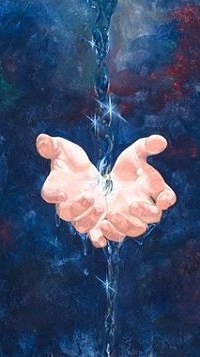 Аватар вконтакте На руки льется струя воды