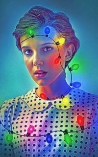 99px.ru аватар Девушка в разноцветной гирлянде, by NickyBarkla