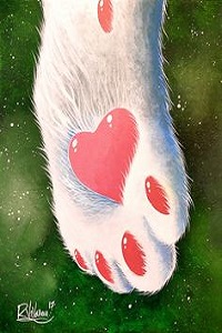99px.ru аватар Кошкина лапка с сердечком на ней, by Raphael Vavasseur
