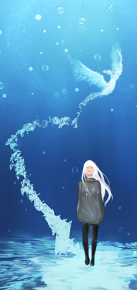 Аватар вконтакте Белокурая девушка под водой, by Sydrianxoxo