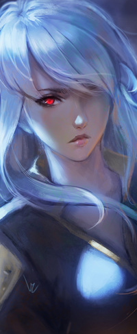 Аватар вконтакте Белокурая девушка с алым глазами, Seira - фан-арт Noblesse, by chaosringen