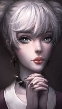 Аватар вконтакте Милая девушка держит руки перед собой, by Kotikomori