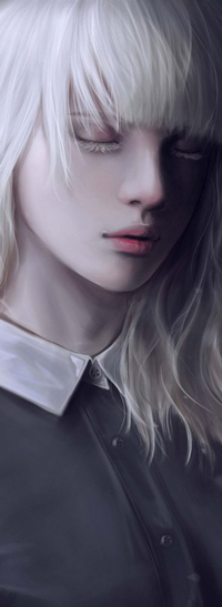 Аватар вконтакте Белокурая девушка с закрытыми глазами, by jennyshiii
