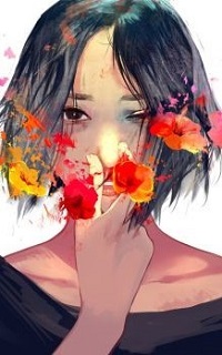 Аватар вконтакте Девушка с цветами на лице, by zephy0