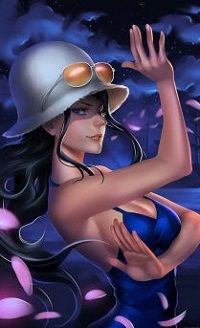 99px.ru аватар Nico Robin / Нико Робин в шляпе с очками, by DoubleD67