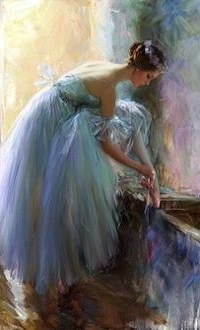 Аватар вконтакте Балерина поправляет пуанту, by Anna Razumovskaya