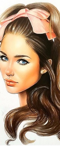 Аватар вконтакте Девушка с бантом на голове
