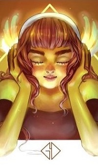 Аватар вконтакте Девушка с закрытыми глазами, by gelynele
