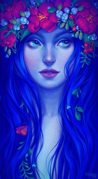 99px.ru аватар Nymph / нимфа в красивом венке, by dimary