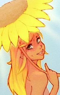 Аватар вконтакте Девушка под подсолнухом, by DestinyBlue