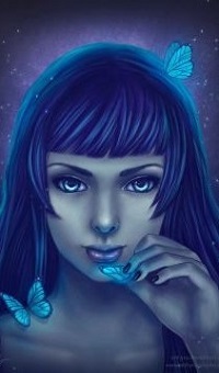 Аватар вконтакте Девушка с бабочками