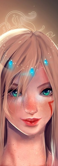 Аватар вконтакте Девушка с зелеными глазами, by Kureiyah