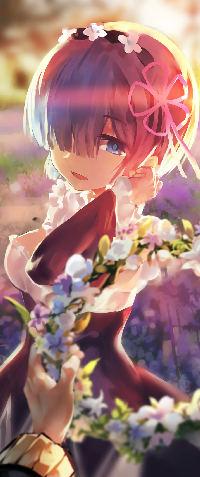 Аватар вконтакте Ram / Рам из аниме Re: Zero kara Hajimeru Isekai Seikatsu / Re: Жизнь с нуля в параллельном мире, by AIGHIX