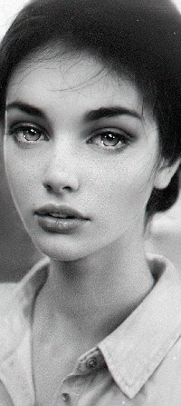 99px.ru аватар Черно-белый рисунок девушки, by Nad4r