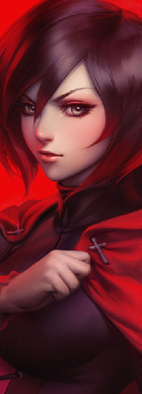 Аватар вконтакте Ruby Rose / Руби Роуз из аниме Красный, Белый, Черный, Желтый / RWBY, by Artgerm