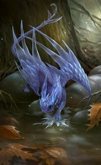 Аватар вконтакте Голубой дракончик у воды, by sandara