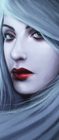 Аватар вконтакте Голубоглазая и белокурая девушка с алыми губами, by Amanda-Kihlstrom