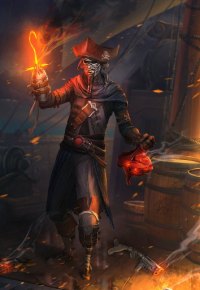99px.ru аватар Жуткий пират со светящимся крюком на корабле, by MitchGrave