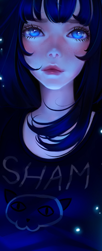 Аватар вконтакте Темноволосая голубоглазая девушка (Sham), by cosmogirll