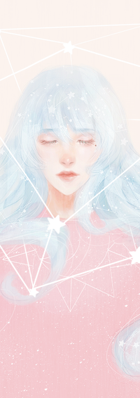 Аватар вконтакте Девушка с длинными голубыми волосами, by pastellish00