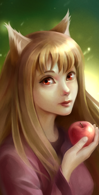 99px.ru аватар Horo / Хоро из аниме Spice and Wolf / Волчица и пряности, by jolakotturinn