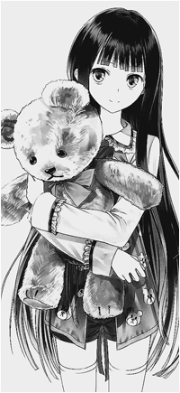 99px.ru аватар Юко Сиондзи / Yuuko Shionji из ранбэ Записная книжка Бога / Kamisama no Memochou обнимает плюшевого медвежонка