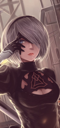 Аватар вконтакте YoRHa №2 тип B из игры NieR: Automata, by Demonconstruct