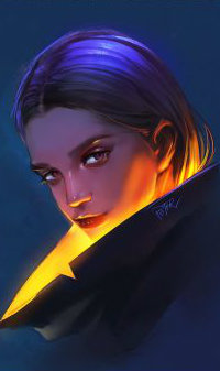 Аватар вконтакте Портрет девушки с желтым освещением, by superschool48