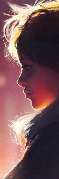 Аватар вконтакте Рыжеволосая девушка в профиль, by GUWEIZ