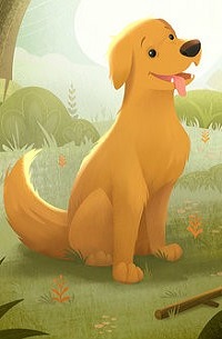 Аватар вконтакте Рыжий пес на природе, by Noеl Clark
