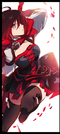 Аватар вконтакте Ruby Rose / Руби Роуз из аниме RWBY / Красный, Белый, Черный, Желтый, by ironboy39