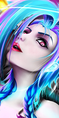 Аватар вконтакте Jinx / Джинкс из игры League of Legends / Лига Легенд, by ItsNekoMitch