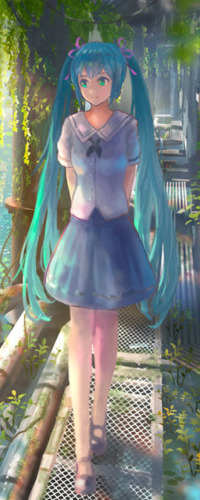 Аватар вконтакте Vocaloid Hatsune Miku / Вокалоид Хацуне Мику, art by denki09