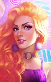 Аватар вконтакте Светловолосая девушка с кольцом в носу, by Amanda Duarte and Gus Lima