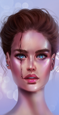 Аватар вконтакте Голубоглазая девушка с прической, by SandraWinther