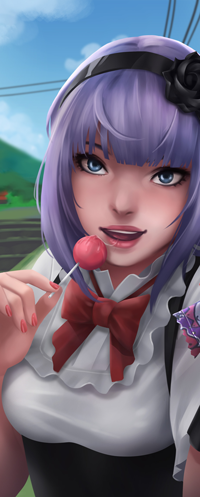 Аватар вконтакте Hotaru Shidare / Хотару Шидарэ из аниме Dagashi Kashi / Магазинчик сладостей, by miqdadhbl