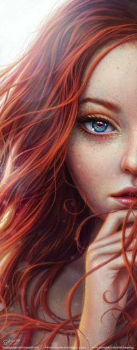 Аватар вконтакте Голубоглазая девушка с длинными волосами, by Isaque P. G