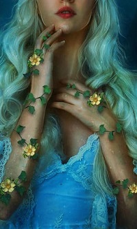 99px.ru аватар Девушка с руками в цветочках