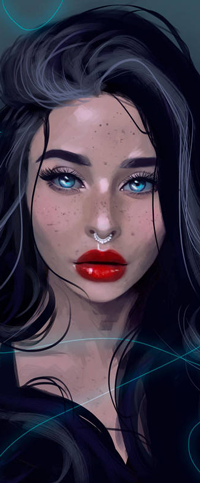 Аватар вконтакте Голубоглазая девушка с длинными волосами, by AbigaileHawk
