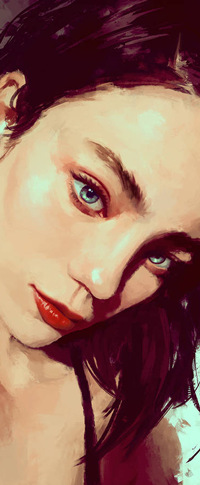 Аватар вконтакте Голубоглазая модель Simone Murphy / Симоне Мерфи, by akramness