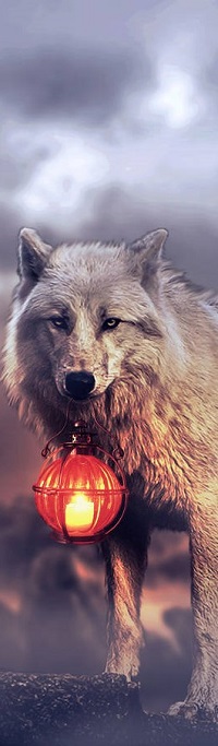99px.ru аватар Волк с фонарем в пасти
