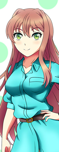 Аватар вконтакте Monika / Моника из игры Doki Doki Literature Club, by Remchi301