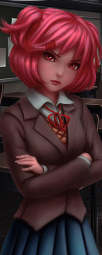 99px.ru аватар Natsuki / Натцки из игры Doki Doki Literature Club, by HoneyBunny-Art